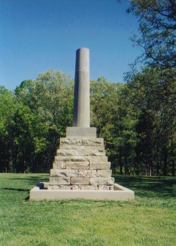 The gravesite of Merriwether Lewis, died Oct. 11, 1809