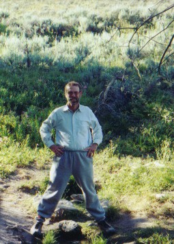 Brian stands astride the Missouri