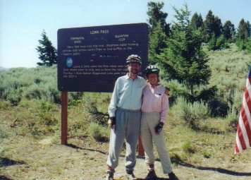 We stand at the top of glorious Lemhi Pass