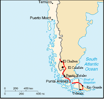 South America West Coast III (Chile and Argentine Patagonia)